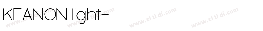 KEANON light字体转换
